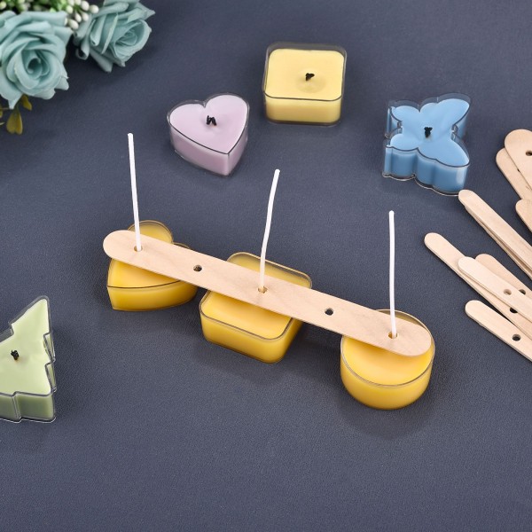 Houten Wax Core Houder 5 stuks