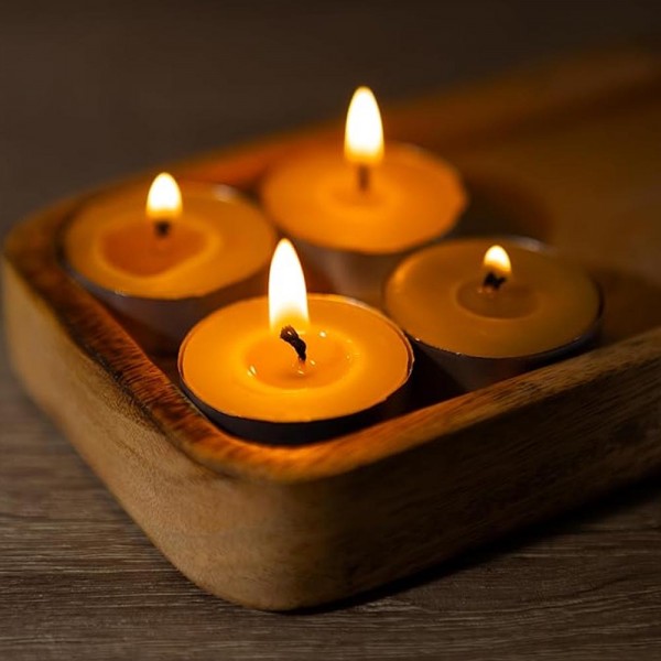 Bijenwas Waxinelichtjes - 50 stuks - 