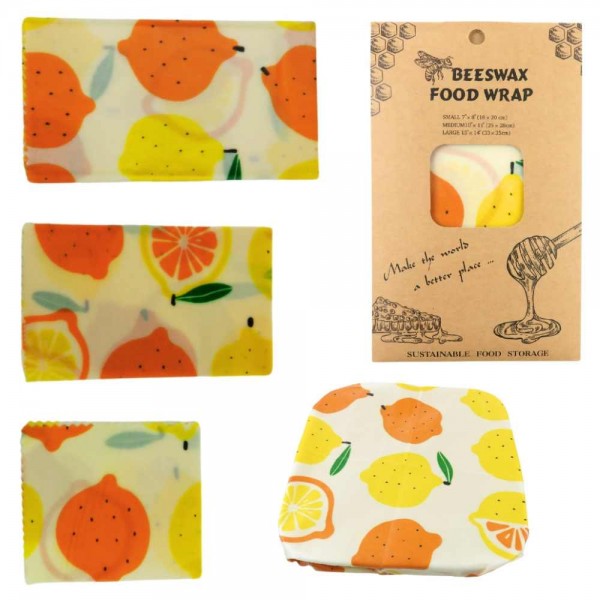 Bijenwas Wraps  sinaasappel / citroen