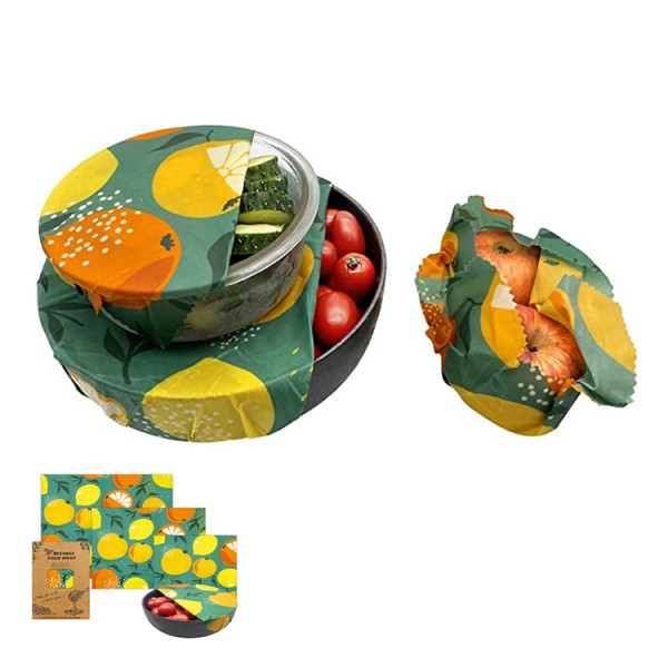 Bijenwas Wraps Fruitschaal Patroon